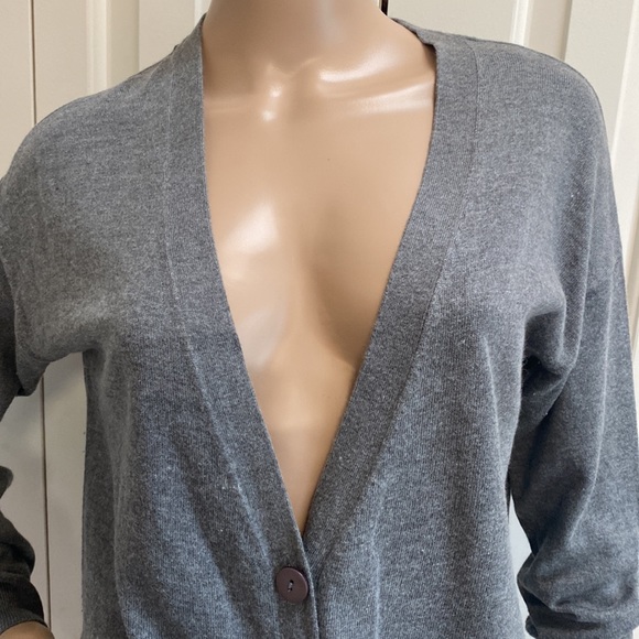 Fever Womens L Grey Button Up Cardigan. Thin and comfy. Perfect Layering piece. - Picture 4 of 11